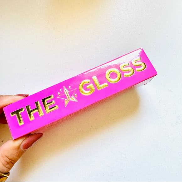 NEW JEFFREE STAR The Gloss Lip Color Shockwave Pink Bronze Light Tint Glitter - Picture 9 of 10